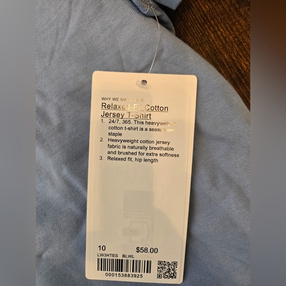 Lululemon Relaxed-Fit Cotton
Jersey T-Shirt Size 10 New - Picture 2 of 2